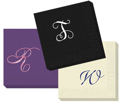 Design Your Own Single Initial Napkins